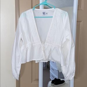 White Princess Polly Top